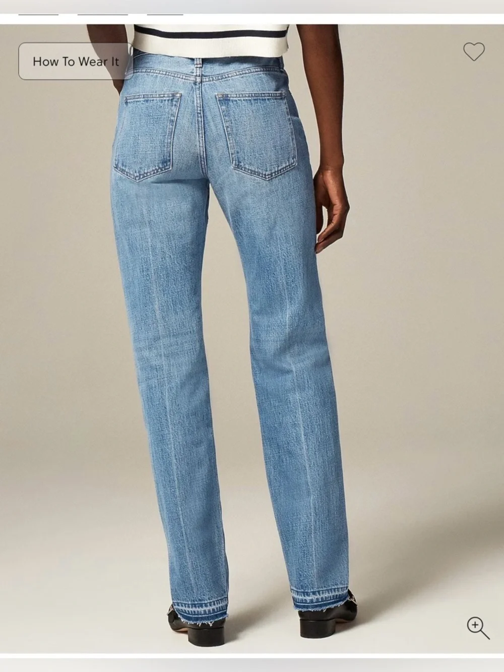 J. Crew Mid-rise Straight-Leg Elise Wash Jeans Size 26